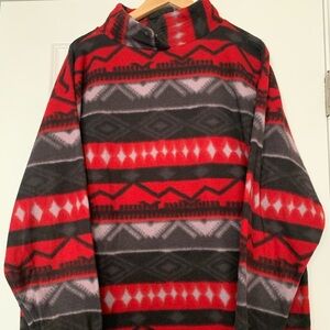 Vintage Lavon Sport Southwestern Fleece Pullover Size XL